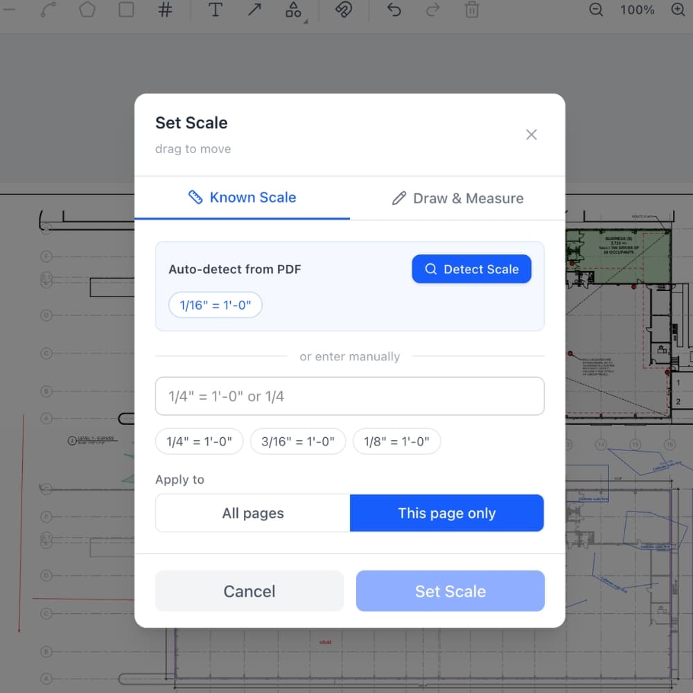 Step 2: Set the Scale